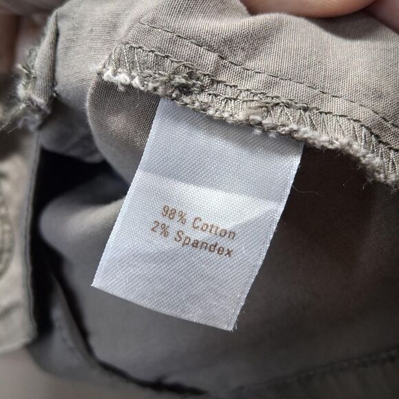 Blazer Utility Y2K Office Siren Safari Casual Vintage 00s SZ-L COTTON 98% - Picture 7 of 9